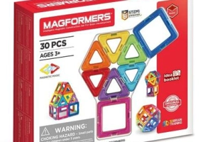 Joc magnetic de constructie 30 piese, Magformers