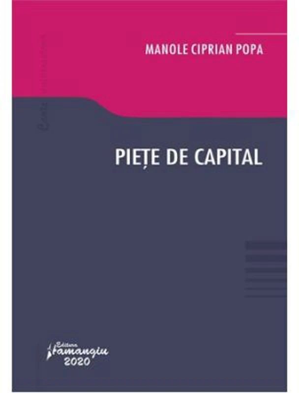Piete de capital - Manole Ciprian Popa