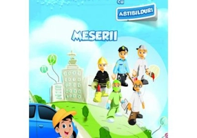 Carte de colorat cu abtibilduri. Meserii