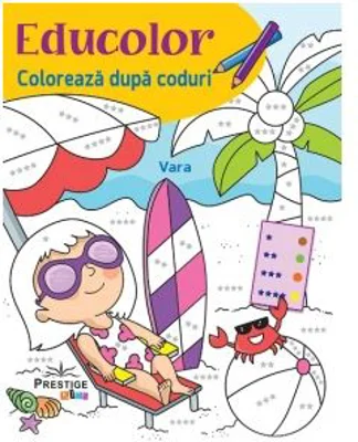 Coloreaza dupa coduri. Vara - Cecile Marbehant