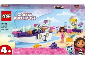 LEGO Gabbys Dollhouse. Barca cu spa a lui Gabby si a Pisirenei 10786, 88 piese