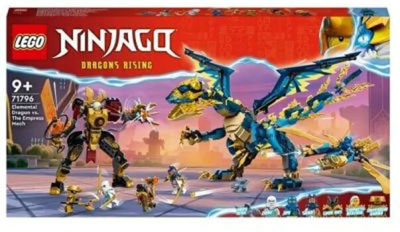 LEGO NINJAGO. Dragonul Elemental vs. robotul imparatesei 71796, 1038 piese
