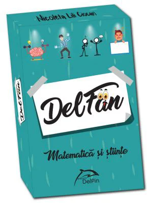 DelFan-Matematica. Joc cu 64 de cartonase ce contine 4 arii super distractive: Cultura generala, mima, descriere verbala si desen - Nicoleta Lili Cioc