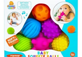Mingiute senzoriale pentru bebelusi, 6 buc./ set