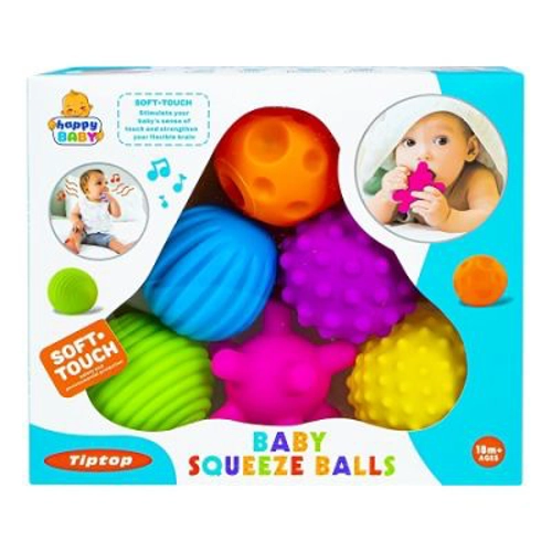 Mingiute senzoriale pentru bebelusi, 6 buc./ set