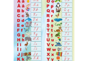 Literele Alfabetului Plansa educationala