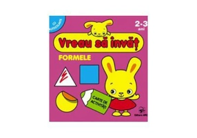 Formele. Vreau sa invat. Carte de activitati cu autocolante pentru 2-3 ani