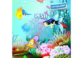Carte de colorat cu abtibilduri. Pesti