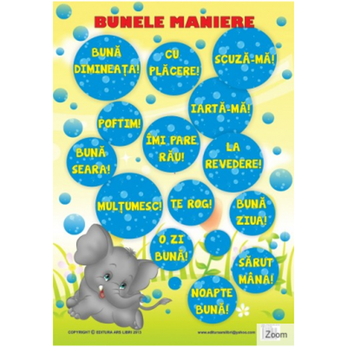 Bunele Maniere Plansa educationala
