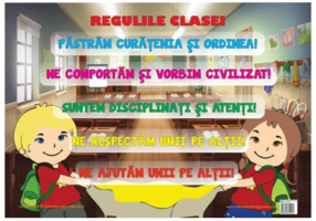 Regulile Clasei. Plansa educationala