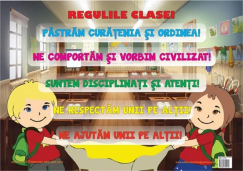 Regulile Clasei. Plansa educationala