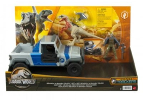 Set camioneta search and smash si dinozaur atrociraptor, Jurassic World Dino Trackers