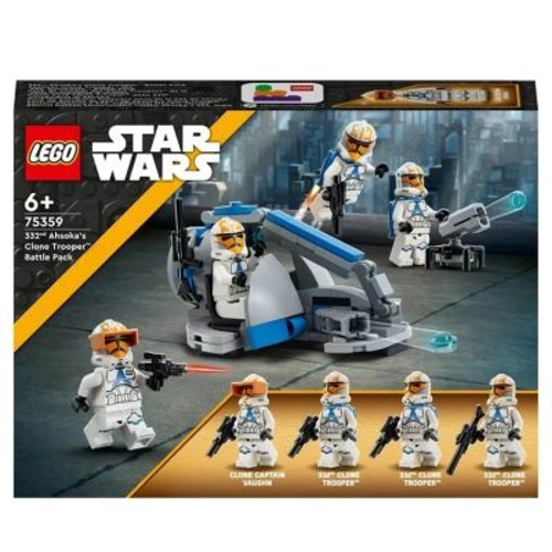 LEGO Star Wars. Pachet de lupta Clone Trooper al lui Ahsoka din Compania 332. 75359, 108 piese