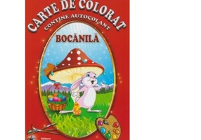 Carte de colorat. Bocanila. Contine autocolant