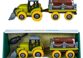 Utilaj ferma demontabil + remorca cu lemne