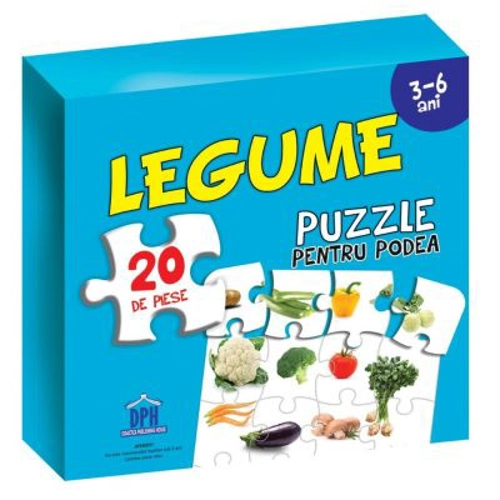 Legume. Puzzle pentru podea. 3-6 ani
