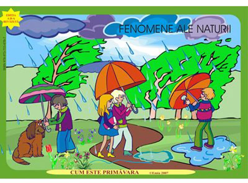 Cum este primavara? Peisaje, fenomene ale naturii, jetoane
