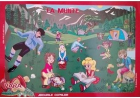 Vara, jocurile copiilor. Set cu planse