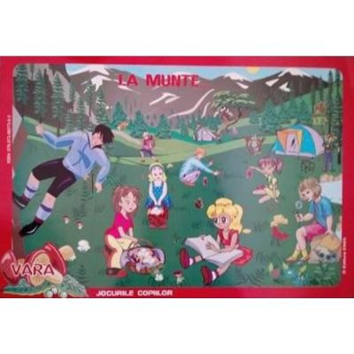Vara, jocurile copiilor. Set cu planse