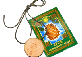 Pandantiv din lemn de Cedru Siberian