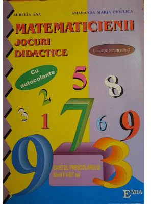 Jocuri didactice matematice, Caietul prescolarului cu autocolante