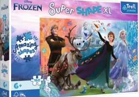 Puzzle Primo Super shape XXL 160 Disney Frozen. Descopera lumea inghetata, Trefl