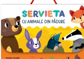 Servieta cu animale din padure