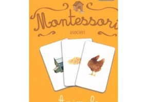 Carti de joc Montessori. Asocieri. Animale. Hrana si adapost