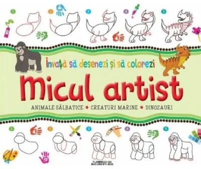 Micul artist. Invata sa desenezi si sa colorezi (verde)