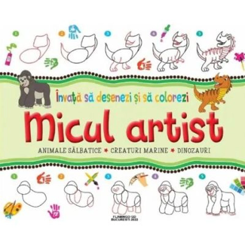 Micul artist. Invata sa desenezi si sa colorezi (verde)