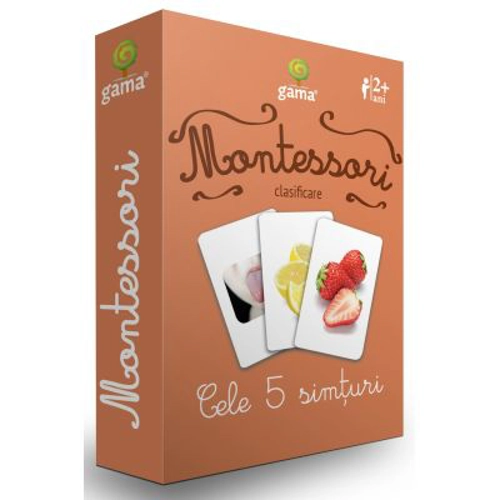 Carti de joc Montessori. Cele 5 simturi