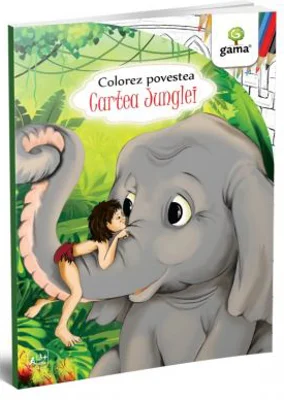 Cartea Junglei. Colorez povestea