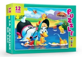 Puzzle. La margine de lac, 12 piese