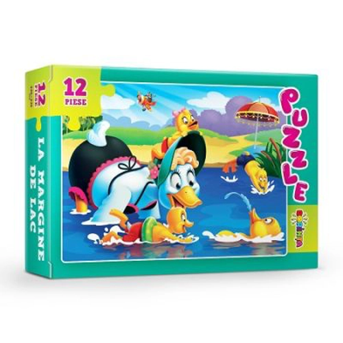 Puzzle. La margine de lac, 12 piese