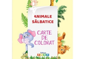 Carte de colorat. Animale salbatice