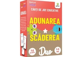 Duo Card. Adunarea. Scaderea. Carti de joc educative