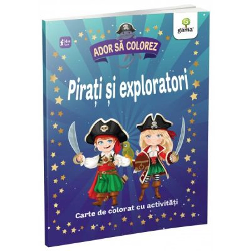 Pirati si exploratori. Ador sa colorez