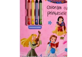 Disney. Printese. Coloram cu printesele (contine 4 creioane cerate)