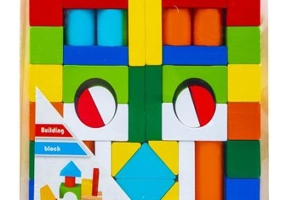 Forme geometrice, din lemn, color