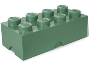 Cutie depozitare LEGO 2x4 verde masliniu 40041747