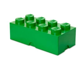 Cutie depozitare LEGO 2x4 verde inchis 40041734