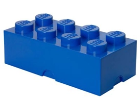 Cutie depozitare LEGO 2x4 albastru inchis 40041731