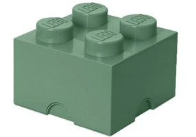 Cutie depozitare LEGO 2x2 verde nisip 40031747