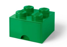 Cutie depozitare LEGO 2x2 cu sertar verde 40051734
