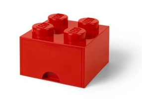 Cutie depozitare LEGO 2x2 cu sertar rosu 40051730