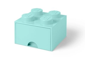 Cutie depozitare LEGO 2x2 cu sertar aqua 40051742