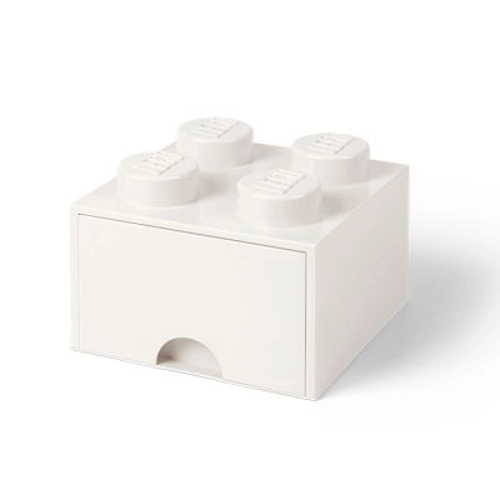 Cutie depozitare LEGO 2x2 cu sertar alb 40051735