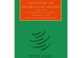 WTO Appellate Body Repertory of Reports and Awards 2 Volume Hardback Set: 1995–2013