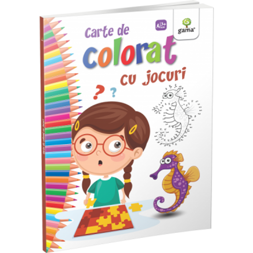 Carte de colorat cu jocuri