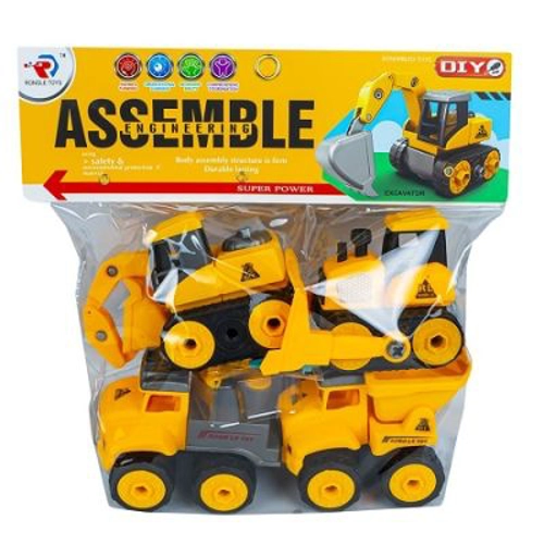 Masinuta constructie demontabila, 4 buc./ set